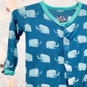 Kickee Pants button down footie